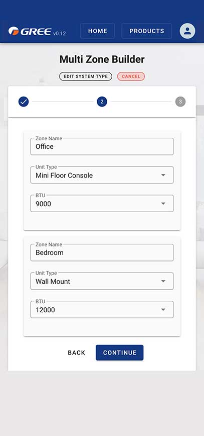 System Builder App Mobile